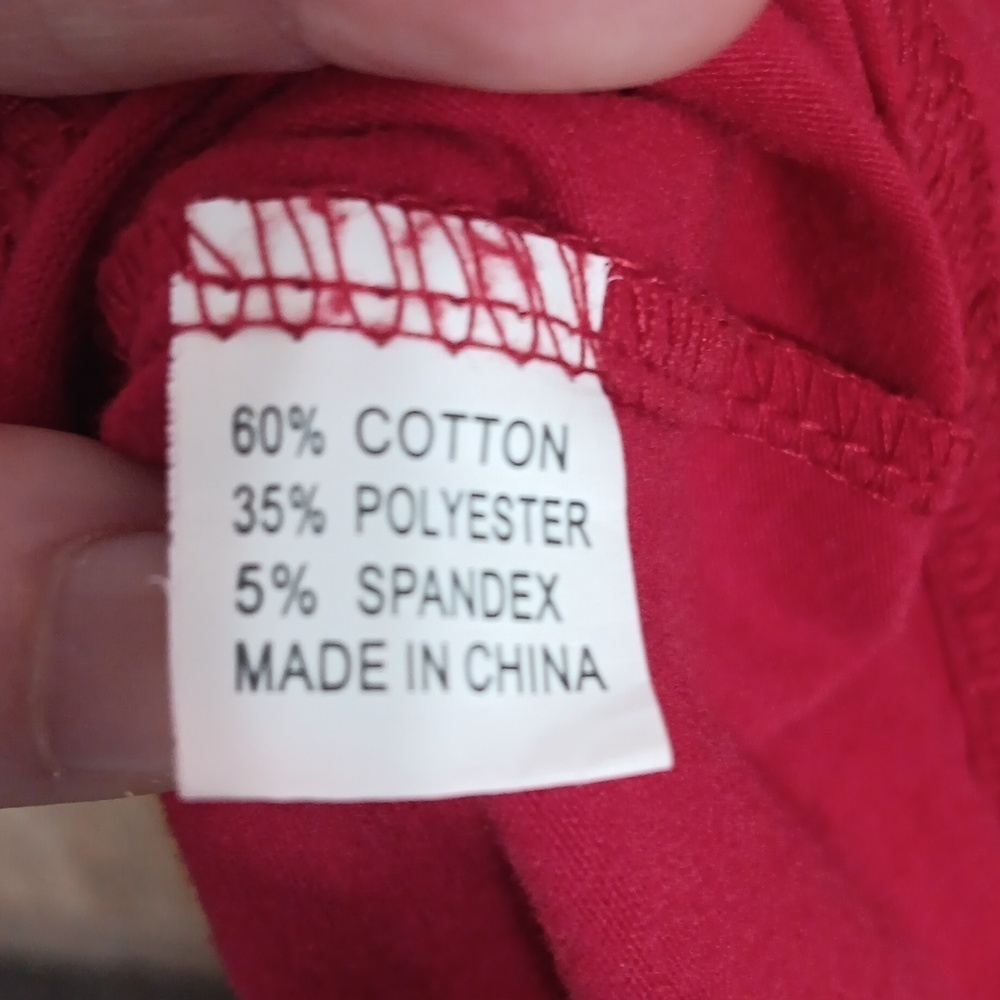 Red T-Shirt Dress with Tie Size Medium - Picture 4 of 5